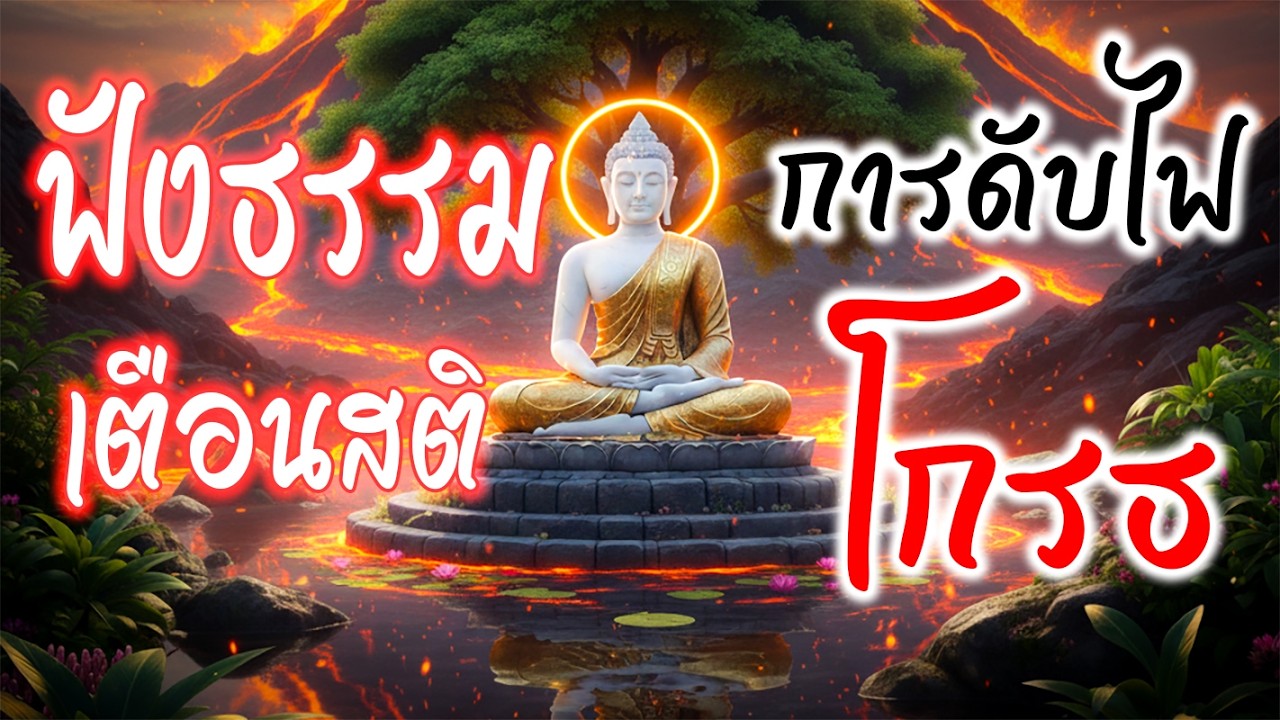 การดับไฟโกรธในตัวเรา  | ฟังธรรม ทำจิตสงบ  ชีวิตดีขึ้น