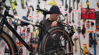 How to install rear gear rack on a Priority 600 bike! Axiom Rear Rack