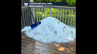Hail overload requiring a winter tool