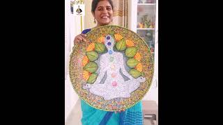 #7chakras #mural #meditationart #art #reels #painting #seven chakras #yogsadhana #nadishodhana #pune