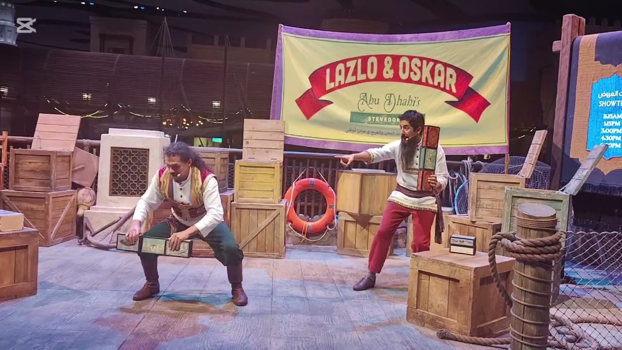 Oscar & Lazlo’s Hilarious Juggling Comedy🤹 Act at SeaWorld Abu Dhabi | MUST WATCH! #viral #trending