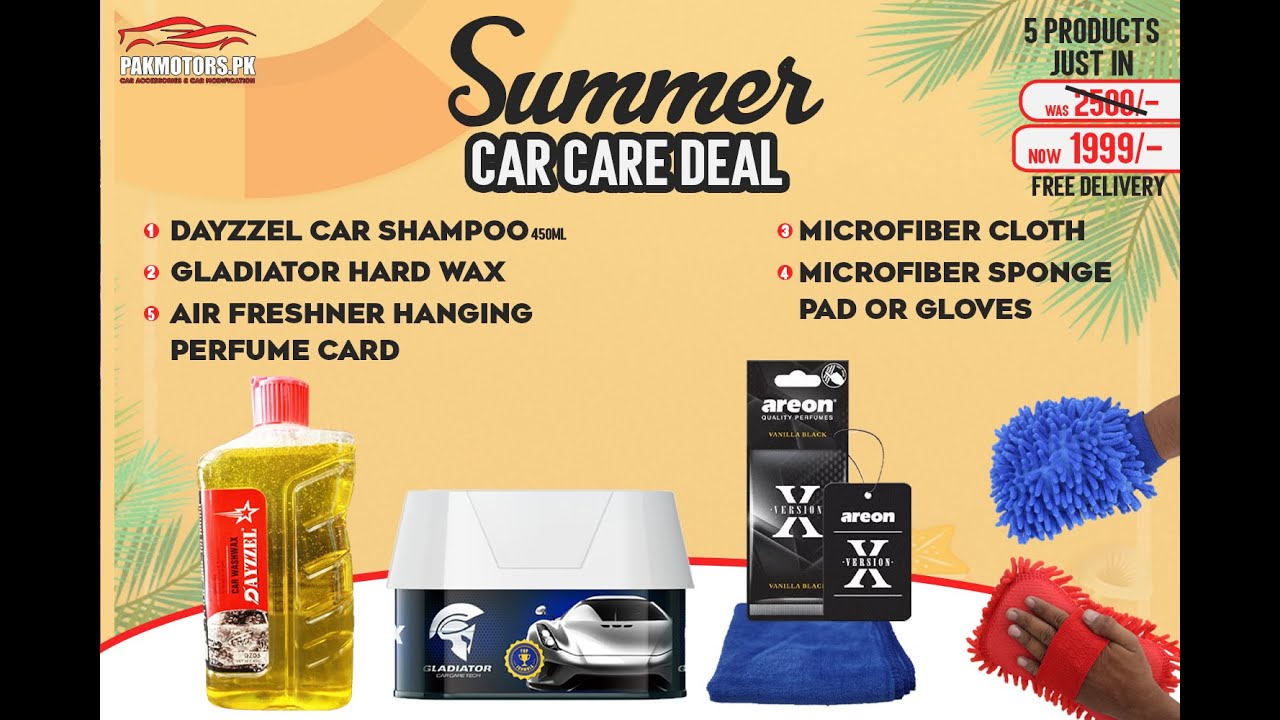 Sasta Car Care Combo Box 5 Car Care Products Just in Rs1999 PakMotors.PK YouTube