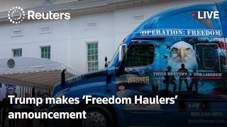 LIVE: Trump announces 'Freedom Haulers' initiative for military vets