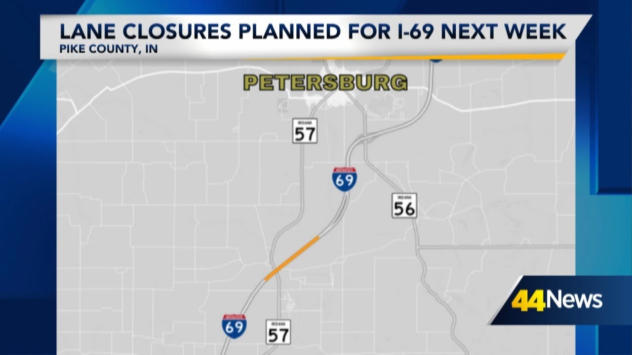 Lane closures planned for I-69 in Pike County - YouTube