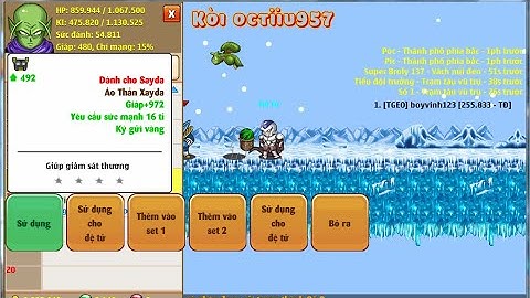 Ngọc rồng online - Thành quả up 2acc 8h bên cold VÀ CÁI KẾT!! BẤT NGỜ