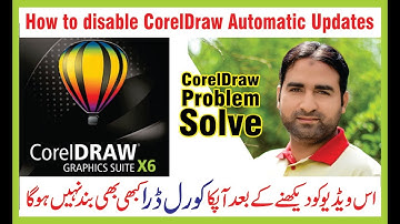 How to disable CorelDraw Automatic Updates  problume solve  by pak online tips