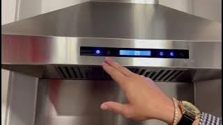 How To Program the Clock on Kucht Wall Mounted Range Hood
