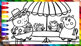 Desenhar e Colorir Peppa Pig e Sua Família de Férias na Itália 🐷🐷🐷🐷🍕🇮🇹🌈 Desenhos para Crianças Desenhar e Colorir Peppa Pig e Sua Família de Férias na Itália 🐷🐷🐷🐷🍕🇮🇹🌈 Desenhos para Crianças
