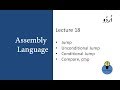 Lecture 18 jump unconditional jump conditional jump and compare cmp jmp in assembly in urdu hindi