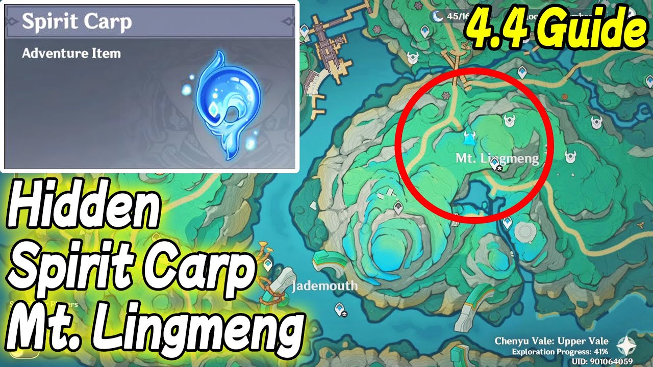 Spirit Carp Under Mt. Lingmeng Liyue 4.4 Genshin Impact YouTube