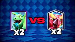 Baby Dragon VS Phoenix in Clash Royale