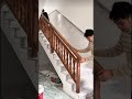Professional Wooden Stair Handrail Installation