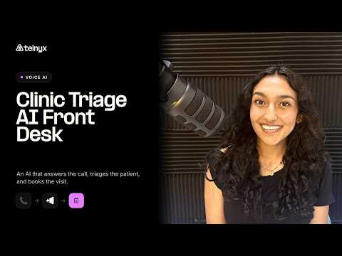 Build a Clinic Triage AI Front Desk with Telnyx Voice AI
