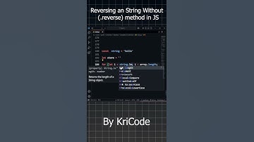 Reversing an String without Using Reverse method #mernstack #javascript #array #dsa  #problemsolving