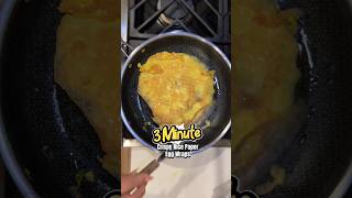 Super easy 3 minute crispy rice paper egg wraps! Thanks for the recipe chef K!