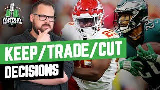 Fantasy Football 2022 - Keep/Trade/Cut Decisions + Go Big or Go Home, SOS Tips - Ep. 1236
