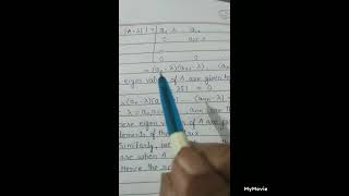 Show eigen values of a triangular matrix are just diagonal elements of matrix.B.Sc.I.MAT27.HR BHAGAT