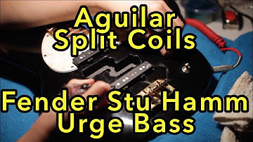 Aguilar Split Coils in Fender Urge bass, series parallel switch - with Chris Clemente