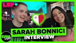 🇲🇹 SARAH BONNICI - ‘Loop’ (INTERVIEW) // London Eurovision Party 2024 // Malta Eurovision 2024