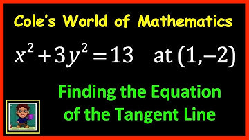 Equation of the Tangent Line Using Implicit Differentiation ❖ Calculus 1