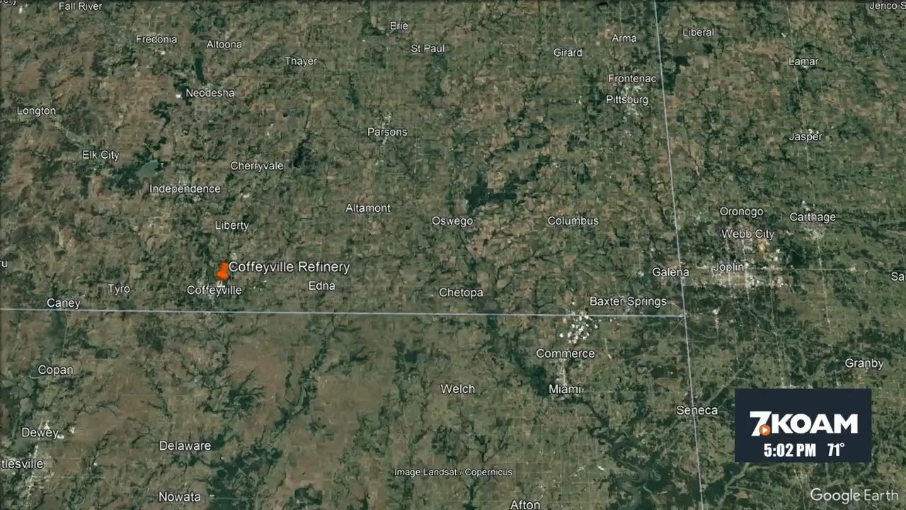 Ammonia leak at plant in Coffeyville