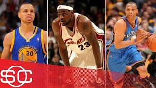 How Jordan, AI, LeBron, Steph, KD and Russ looked in their first playoff games | SportsCenter | ESPN