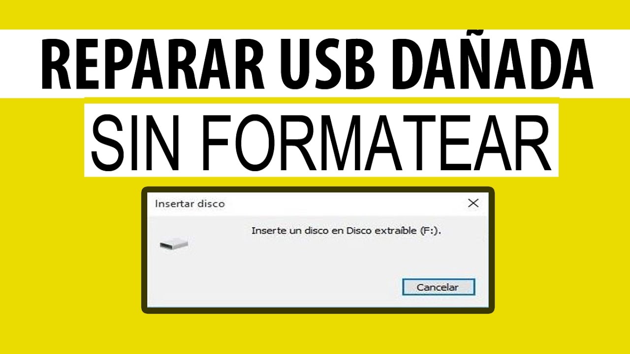Como REPARAR Memoria dañada Sin Formatear | USB, Tarjeta SD, Duro,Pendrive. - YouTube