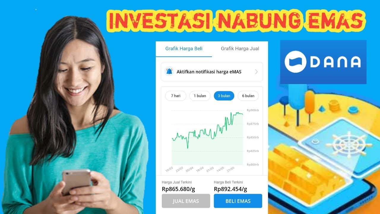 cara menabung investasi emas dana