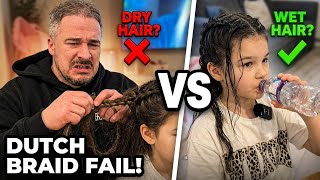 Day 4 of learning to do Dutch Braids! It’s all gone wrong 😭