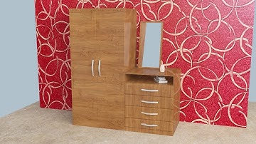 3dsMax Tutorials, Texturing a Multipurpose Wardrobe (Almirah) in 3dsmax ( For Beginners )