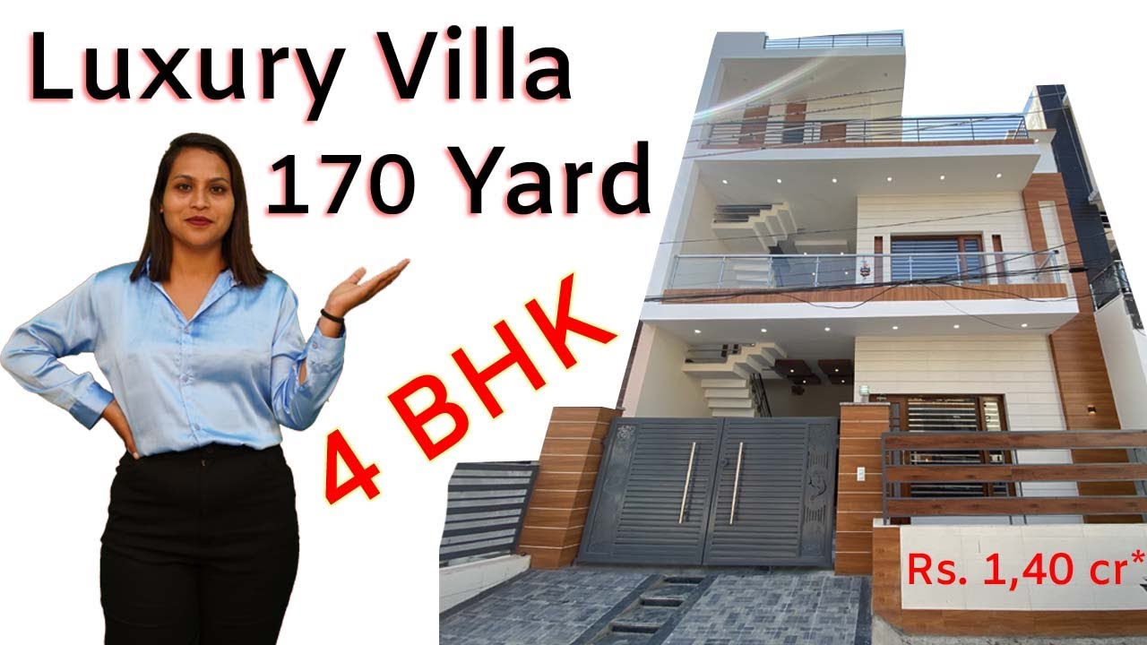 Inside a Home Tour, 170 Yard Premium 4 BHK House Design | 2 Kitchens |  House Sale In Mohali