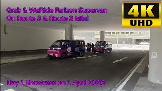 Punggol Autonomous Shuttle First Day! Farizon Supervan on Route 3 & Route 3 Mini Showcase