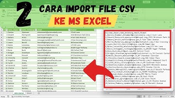 2 Cara Bagaimana Import File Data CSV ke Microsoft Excel