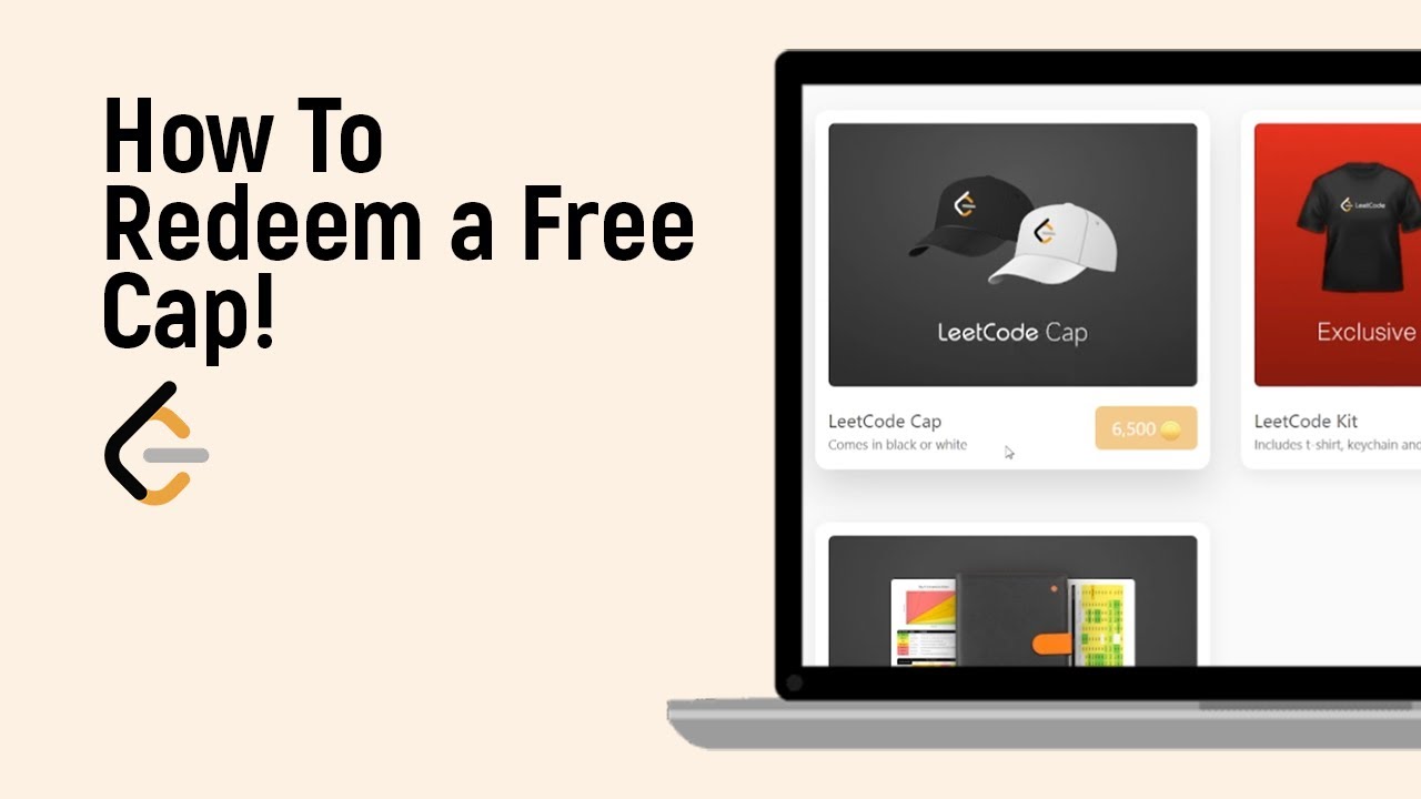 How to Redeem a Free LeetCode Cap [easy] - YouTube