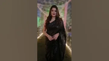 Srabanti Chatterjee in Black Saree Hot #shorts