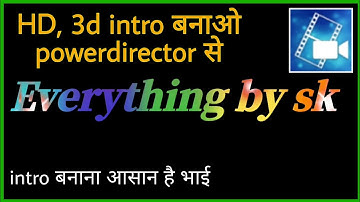 how to make 3d intro in powerdirector/powerdirector se HD intro kaise banate hai/make intro