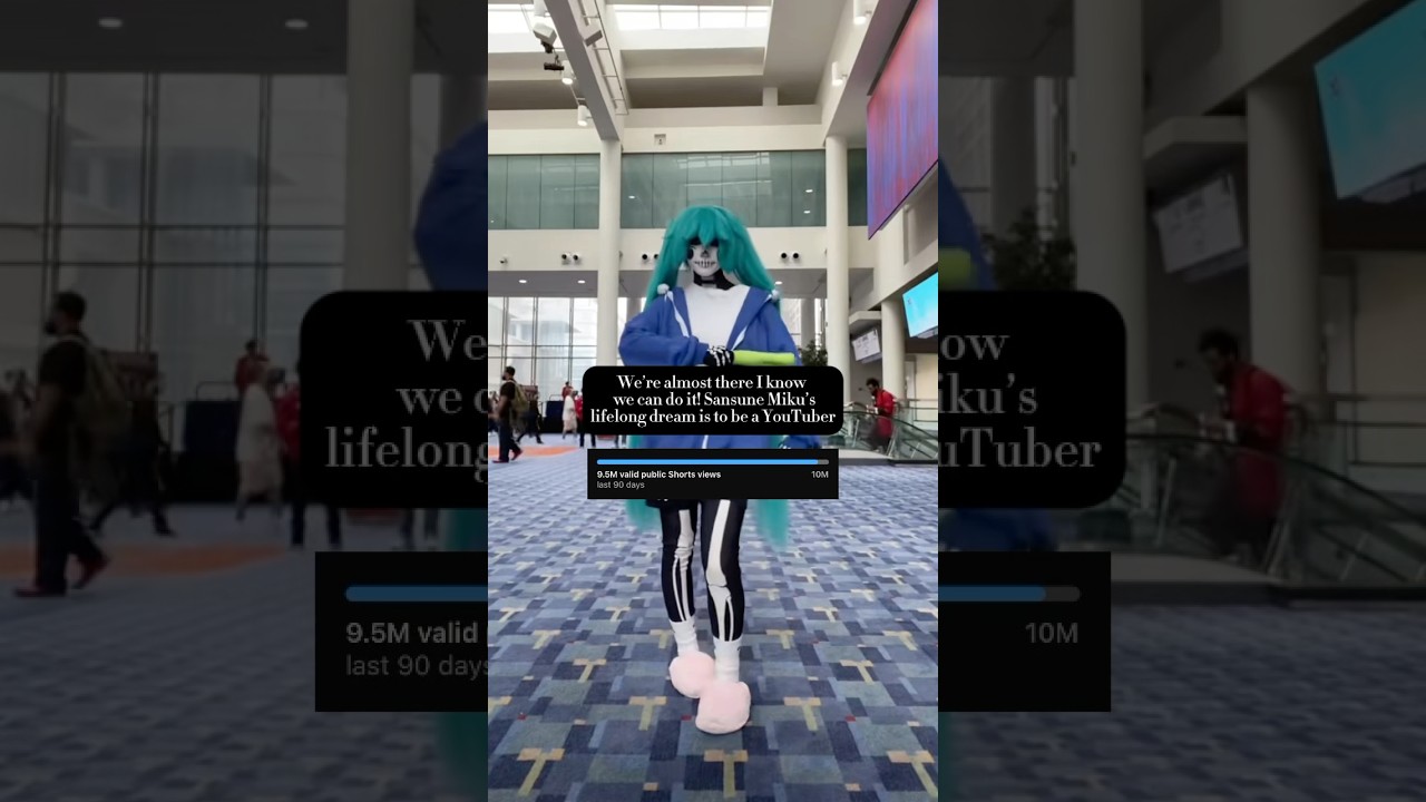 I’ll shut up about this once we reach the goal I promise HAHA #cosplay #cosplayer #miku #sans