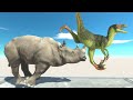 100 HP All Carnivore Dinosaurs - Animal Revolt Battle Simulator
