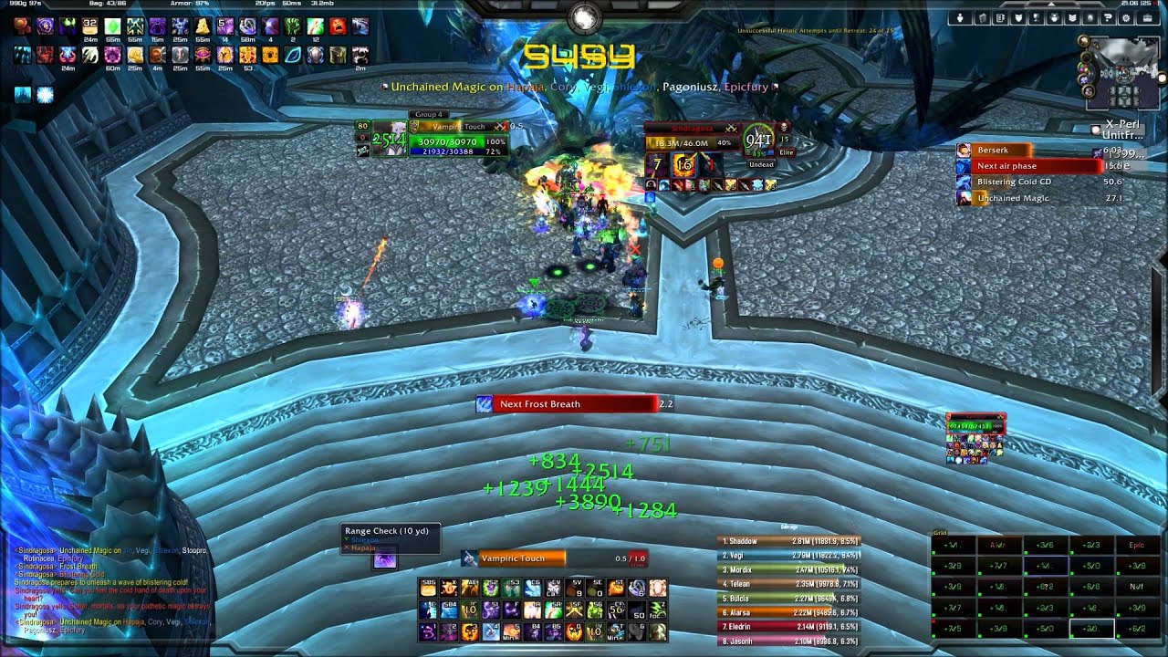 Sindragosa 25HC WoW Sunwell (Priest PoV)