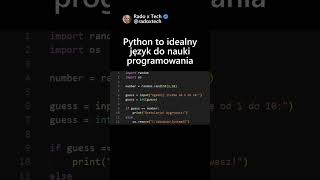 Python to idealny język do nauki programowania