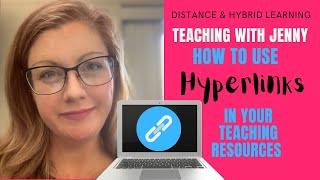 Hyperlinks in your teaching resources
