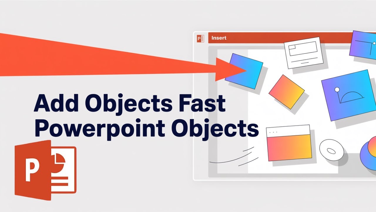 Add Objects to PowerPoint Slides Easily (Shapes, Icons, Images) - YouTube