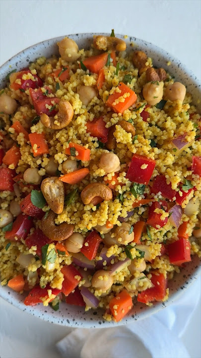 10 MINUTE HEALTHY MEAL -Couscous is so beautiful and reliable! 5 minutes to prepare! Meal prep salad