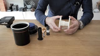 Loading 120 film onto a developing reel