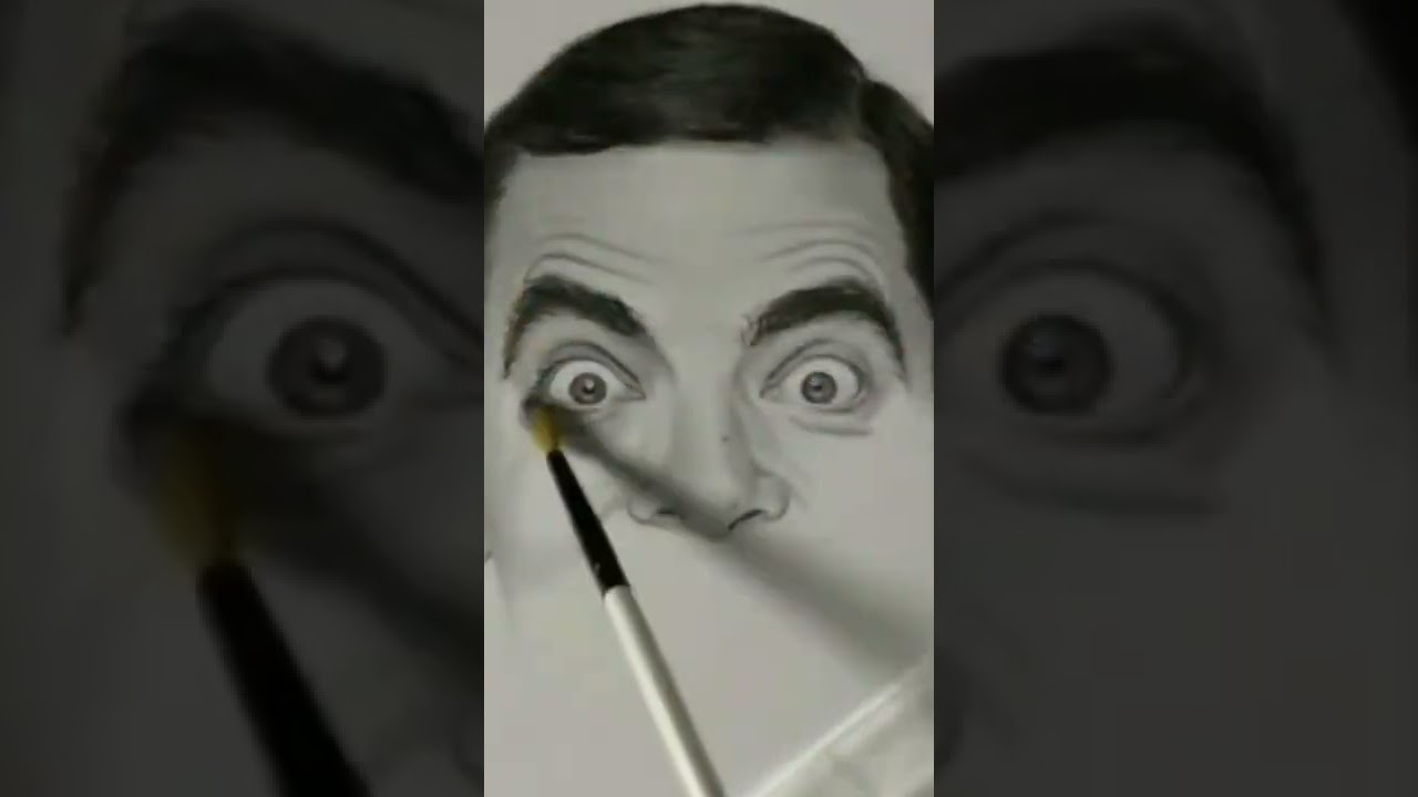 Drawing Mr. Bean|#shortsvideo #niteshguptavlogs #rowanatkinson #mrbean #india #uk #usa #comedy #us