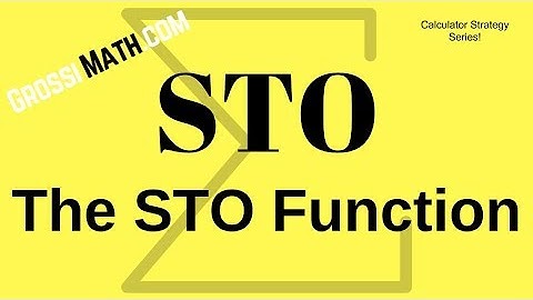 STO Part 2 - Using the Store Function (ti-nspire)