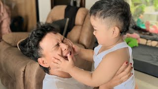 Download Lagu KABUR !!! SI KEMBAR TAKUT PAPA BERUBAH JADI NINJA😂 MP3