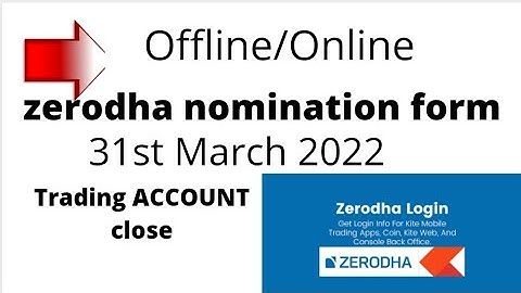 HOW TO FILL ZERODHA NOMINATION FORM 2021 ? #nomination #how to fill up nomination from #Hindi