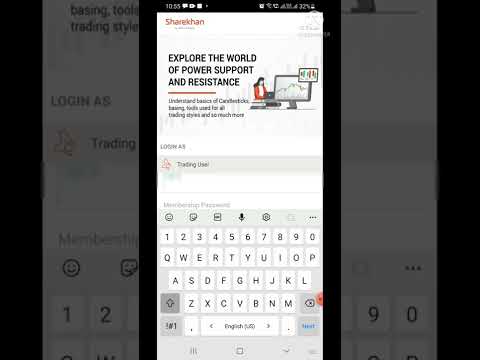 How to login in Sharekhan Mobile App?