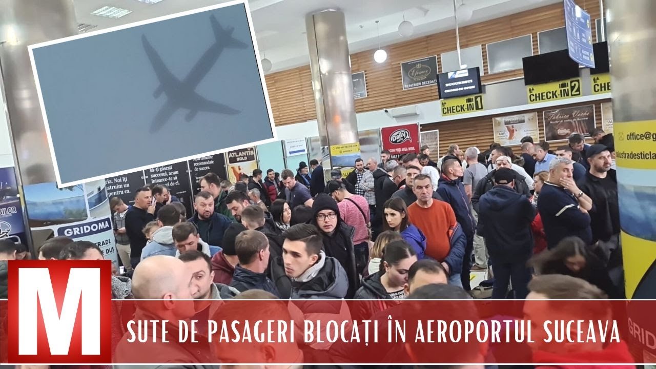 Sute de pasageri blocați în Aeroportul Suceava din cauza ceții